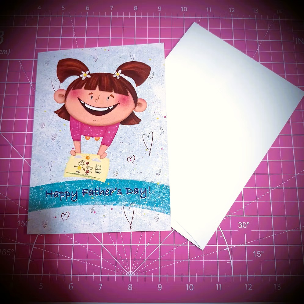 Ela Arts Happy Father’s Day Card with Envelope