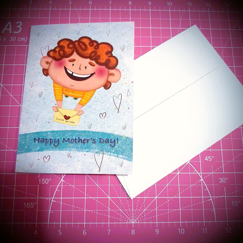 Ela Arts Happy Mother’s Day Card with Envelope